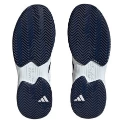 Adidas CourtJam Control Men's Tennis Shoe (Navy/White) 15 Adidas CourtJam Control Men's Tennis Shoe (Navy/White) -Racquet Equipment Shop HQ8808 4 FOOTWEAR Photography BottomView transparent