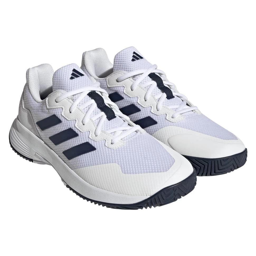 Adidas GameCourt 2 Men's Tennis Shoe (White/Navy) 5 Adidas GameCourt 2 Men's Tennis Shoe (White/Navy) - Image 3