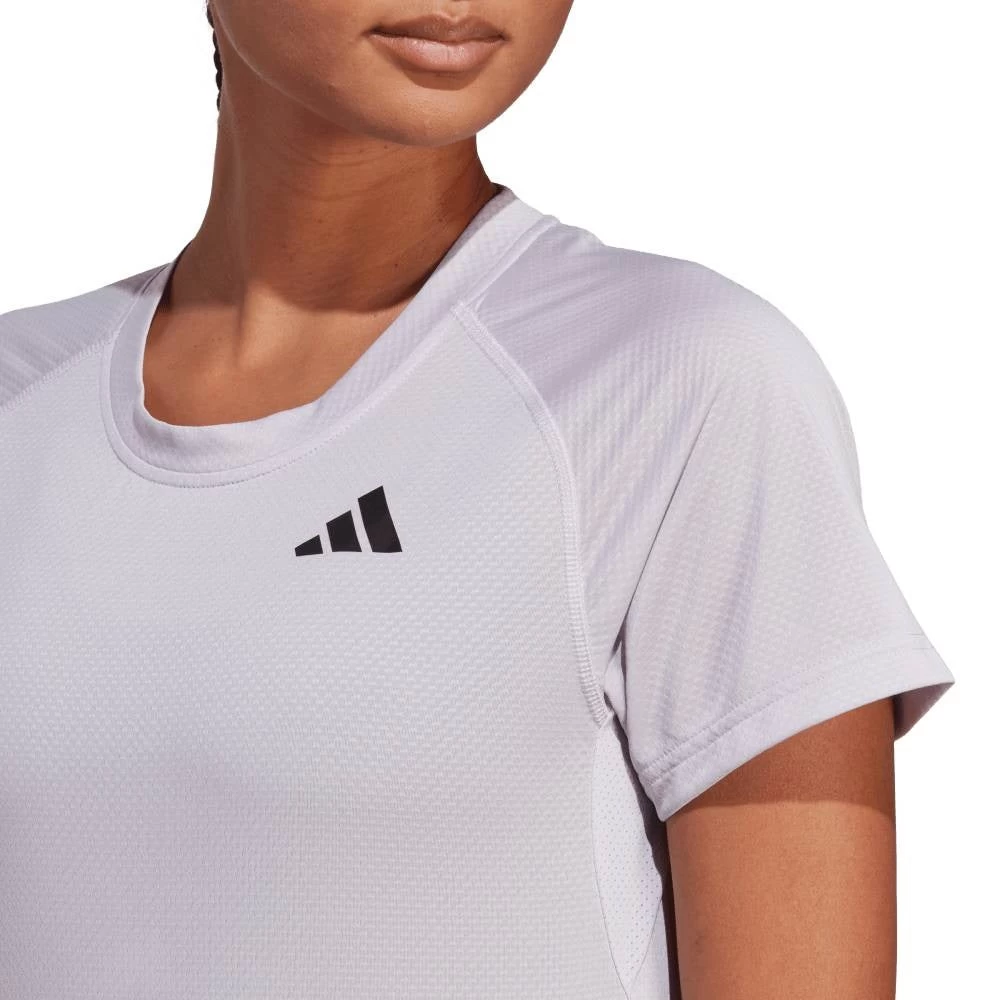 Adidas Women's Club 3 Stripe Top (Purple) 8 Adidas Women's Club 3 Stripe Top (Purple) - Image 6