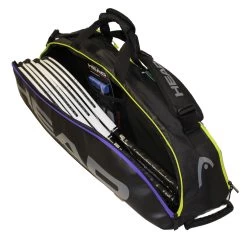 Head Tour Team Combi 6 Pack Racquet Bag (Black/Purple) -Racquet Equipment Shop Head 6 Combi 1