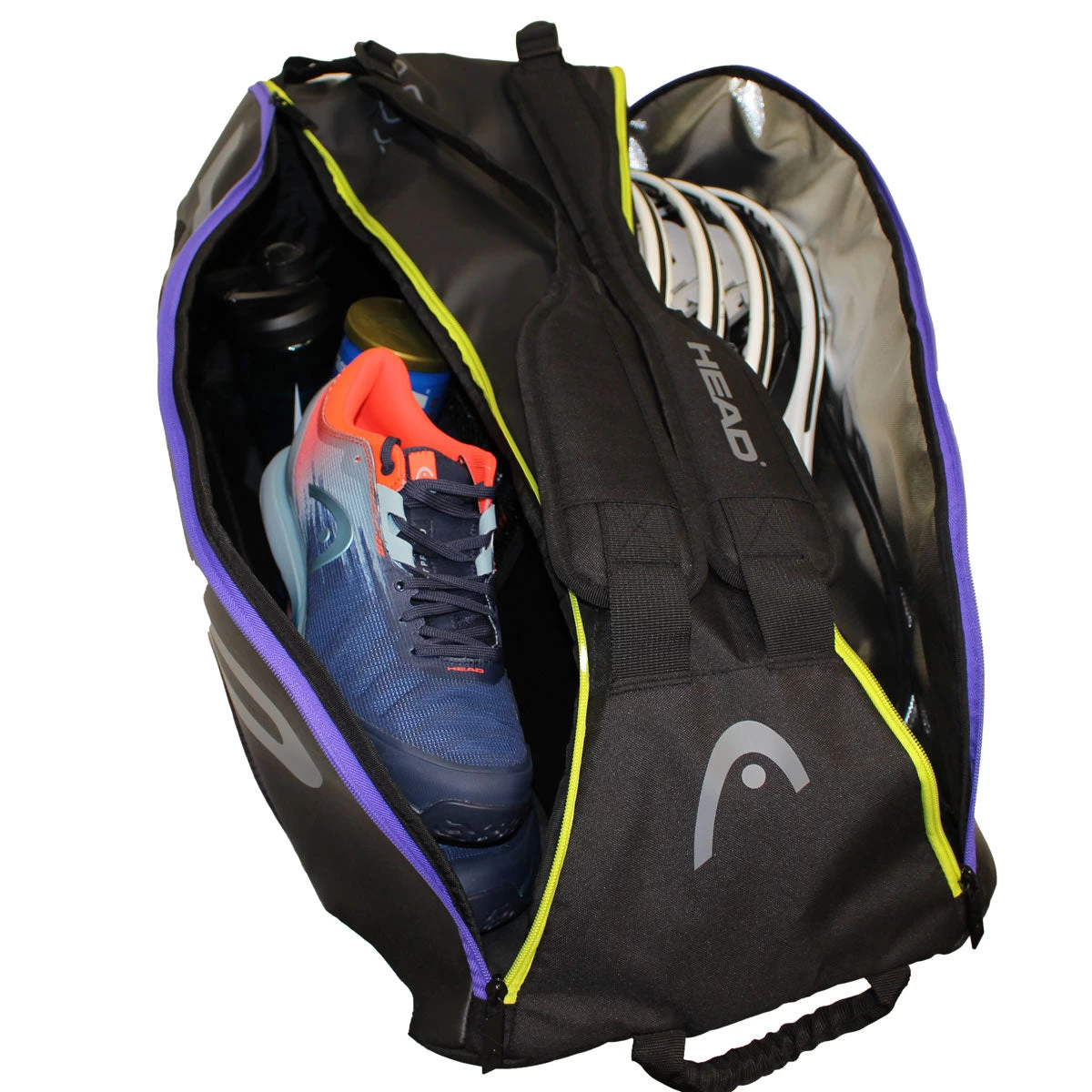 Head Tour Team Supercombi 9 Pack Racquet Bag (Black/Purple) 6 Head Tour Team Supercombi 9 Pack Racquet Bag (Black/Purple) - Image 4