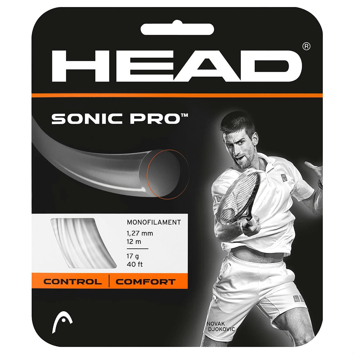 Head Sonic Pro 17/1.25 Tennis String (White) 3 Head Sonic Pro 17/1.25 Tennis String (White)