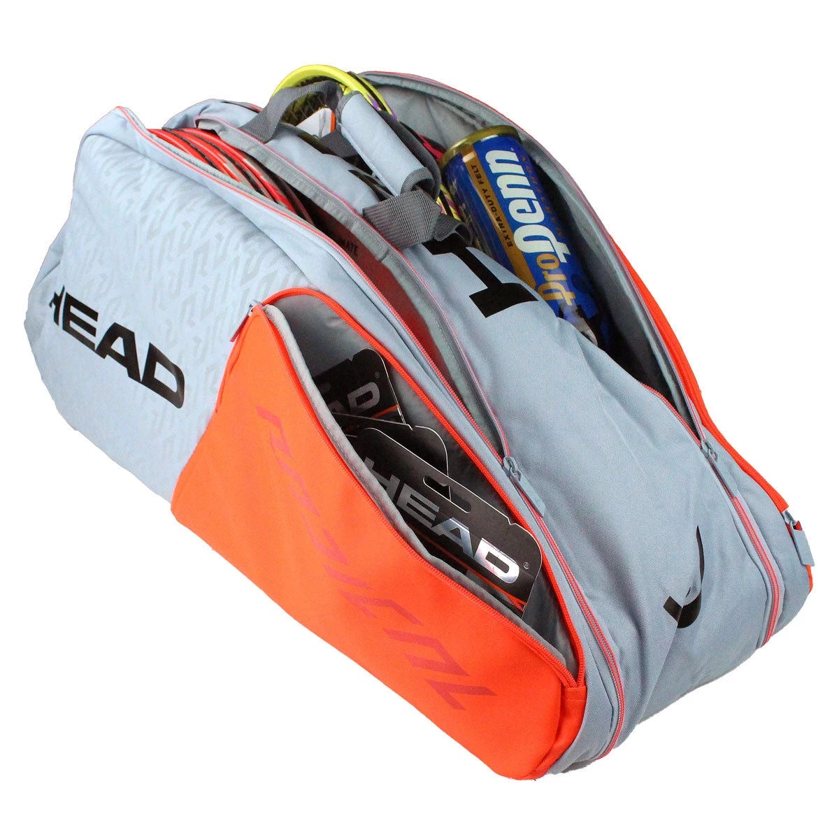 Head Radical Supercombi 9 Pack Racquet Bag (Grey/Orange) 3 Head Radical Supercombi 9 Pack Racquet Bag (Grey/Orange)