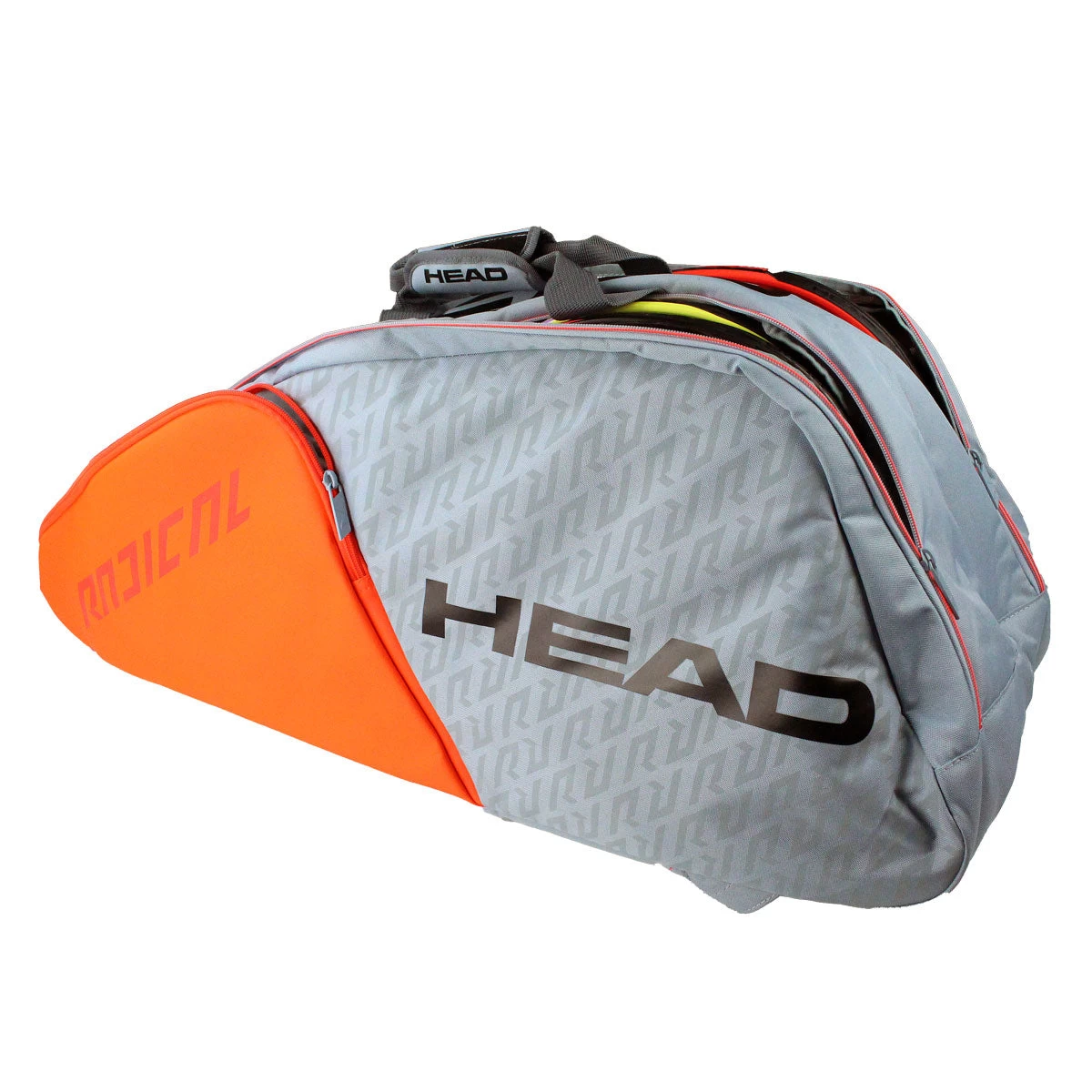 Head Radical Supercombi 9 Pack Racquet Bag (Grey/Orange) 8 Head Radical Supercombi 9 Pack Racquet Bag (Grey/Orange) - Image 6