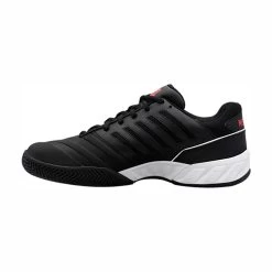 K-Swiss BigShot Light 4 Men's Tennis Shoe (Black/White/Red) 8 K-Swiss BigShot Light 4 Men's Tennis Shoe (Black/White/Red) -Racquet Equipment Shop K SwissBigShotLight4Black3