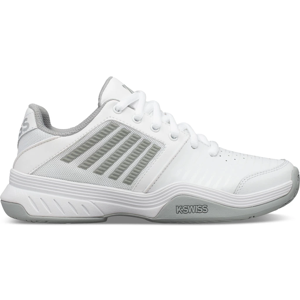 K-Swiss Court Express Clay Court Women's Tennis Shoe (White/Silver) 3 K-Swiss Court Express Clay Court Women's Tennis Shoe (White/Silver)