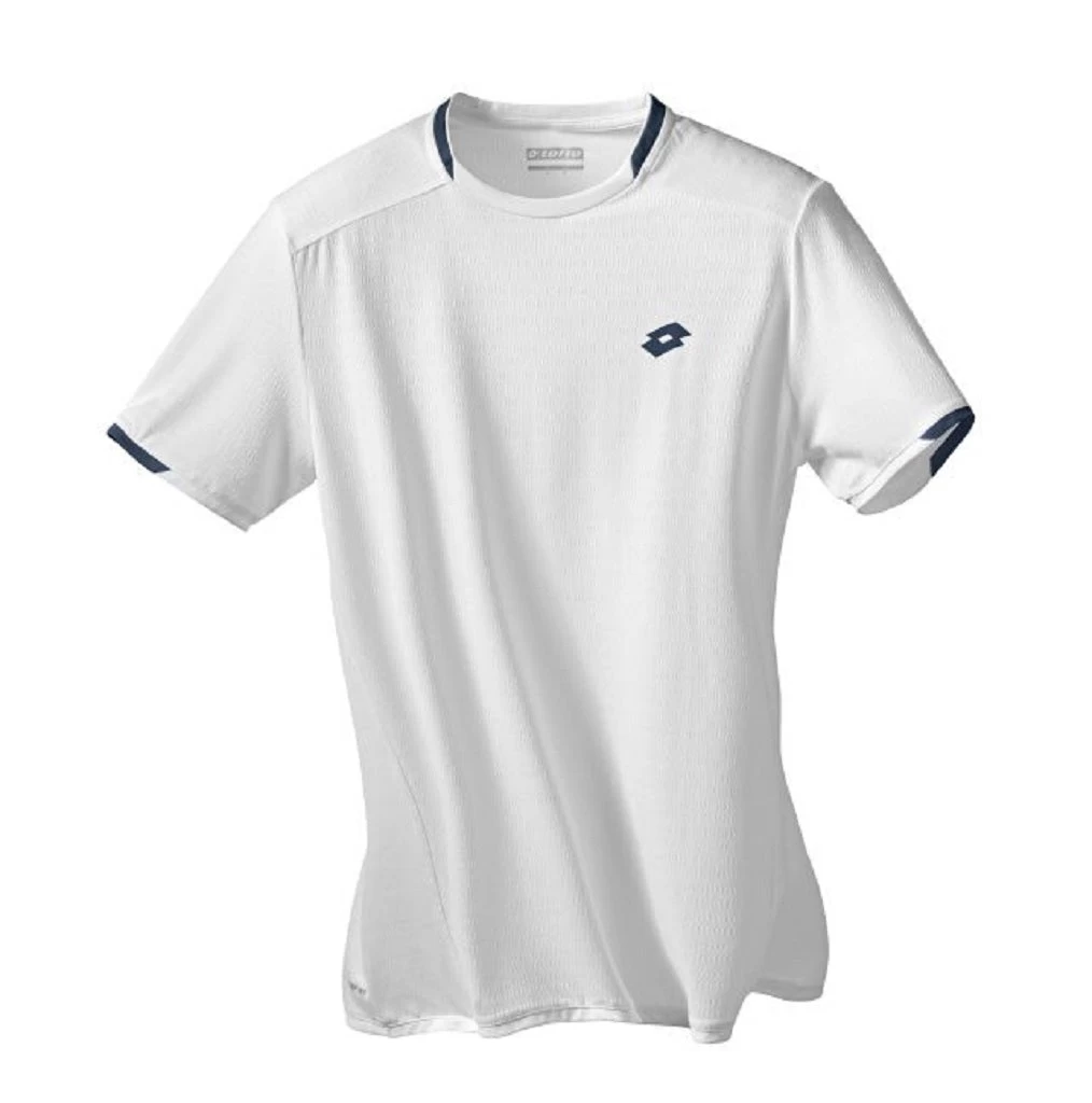 Lotto Men's Tennis Tech Top (Brilliant White) 3 Lotto Men's Tennis Tech Top (Brilliant White)