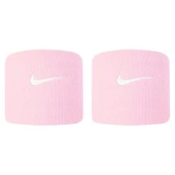 Nike Tennis Premier Wristbands 2 Pack (Pink Foam/White)