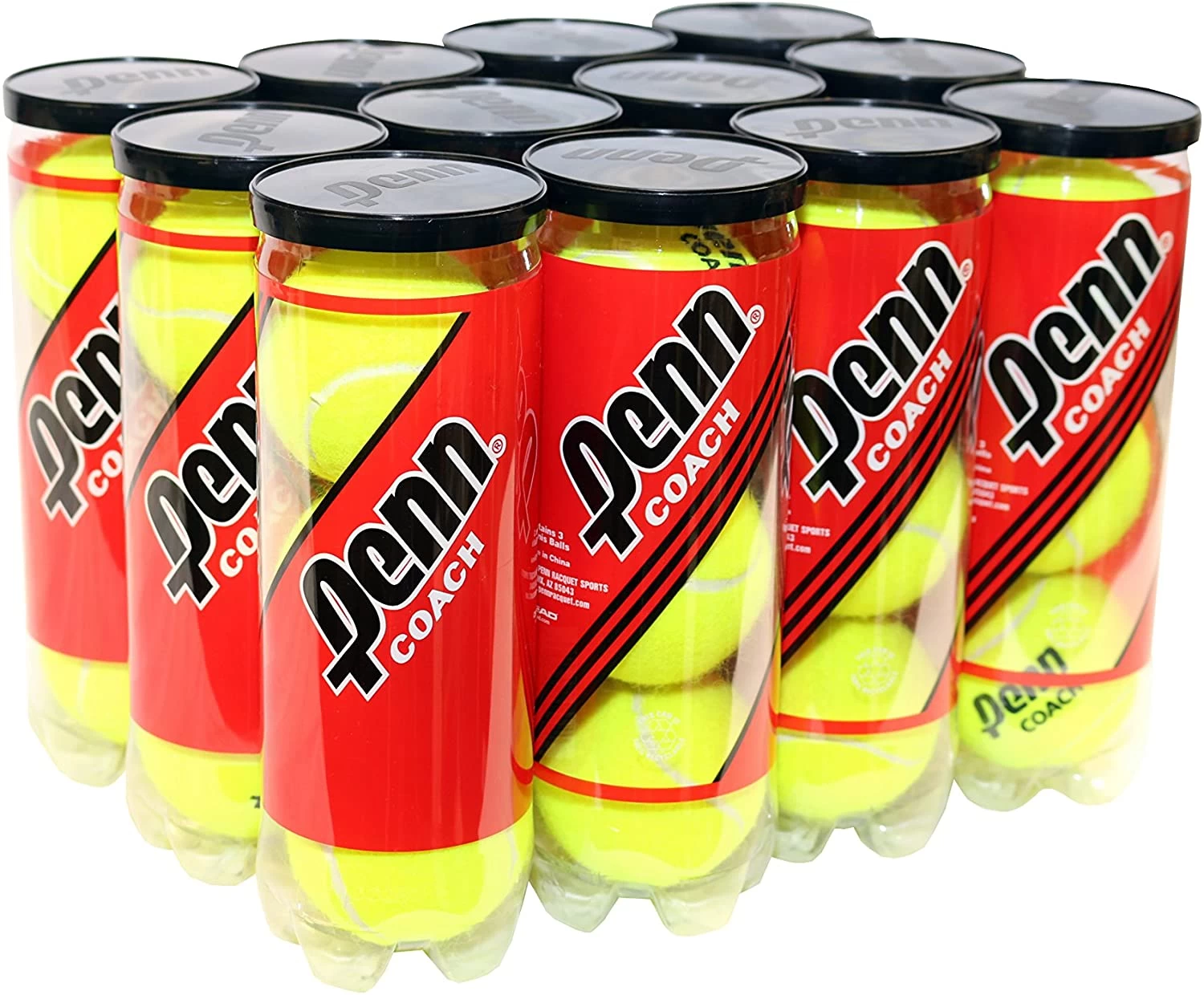 Penn Coach Teaching Tennis Balls - 12 Can Case 3 Penn Coach Teaching Tennis Balls - 12 Can Case