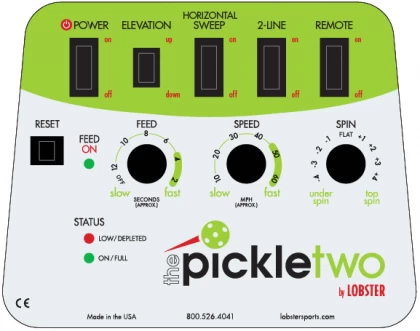 Lobster The Pickle 2 Pickleball Ball Machine + Elite 10 Function Remote 4 Lobster The Pickle 2 Pickleball Ball Machine + Elite 10 Function Remote - Image 2