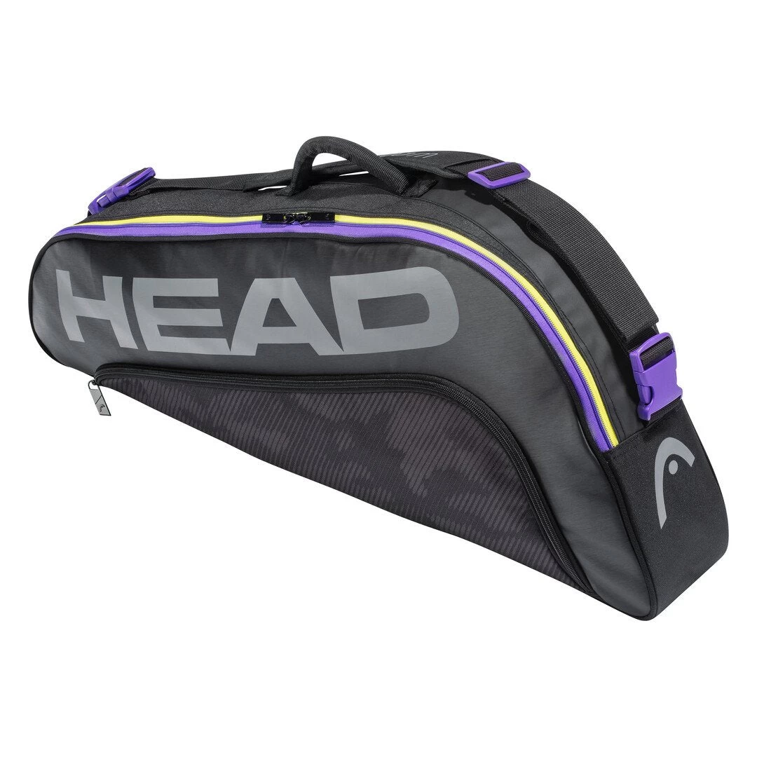 Head Tour Team 3 Pack Racquet Bag (Black/Purple) 3 Head Tour Team 3 Pack Racquet Bag (Black/Purple)