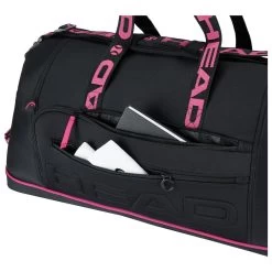 Head Coco Duffel 8 Pack Racquet Bag (Black/Pink) 9 Head Coco Duffel 8 Pack Racquet Bag (Black/Pink) -Racquet Equipment Shop Presentation 283651 Coco Duffle Bag BKPK 4 1