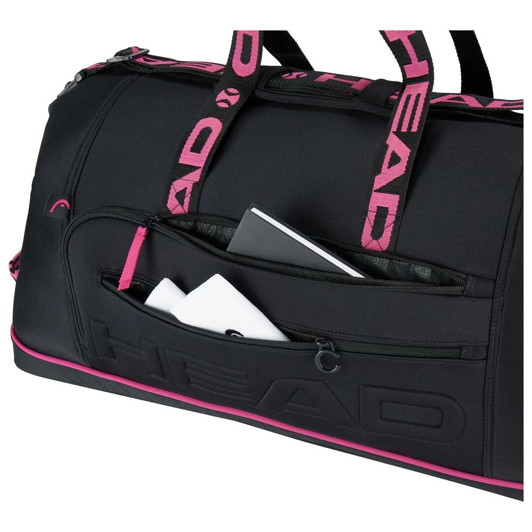 Head Coco Duffel 8 Pack Racquet Bag (Black/Pink) 6 Head Coco Duffel 8 Pack Racquet Bag (Black/Pink) - Image 4