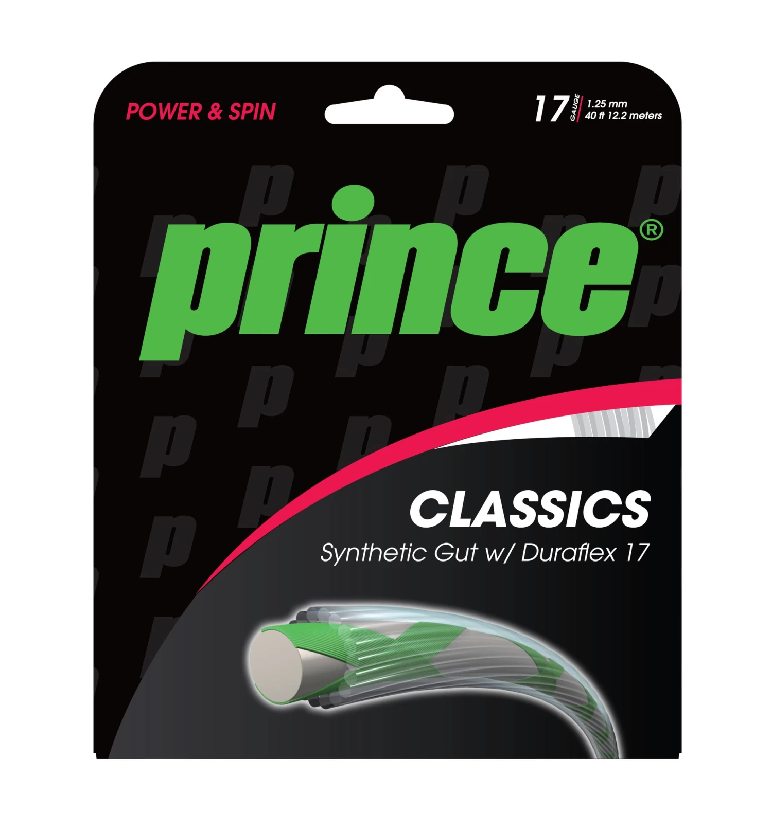 Prince Synthetic Gut 17/1.25 Duraflex Tennis String (Gold) 4 Prince Synthetic Gut 17/1.25 Duraflex Tennis String (Gold) - Image 2