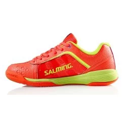 Salming Adder Women's Indoor Court Shoe (Orange/Yellow) 9 Salming Adder Women's Indoor Court Shoe (Orange/Yellow) -Racquet Equipment Shop Salming Adder Womens Indoor Shoe 1236076 5491 04 RacquetGuys