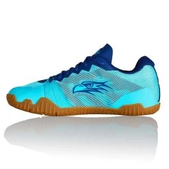 Salming Hawk Women's Indoor Court Shoe (Turquoise/Limoges Blue) 9 Salming Hawk Women's Indoor Court Shoe (Turquoise/Limoges Blue) -Racquet Equipment Shop Salming Hawk Deco Mint Limoges c