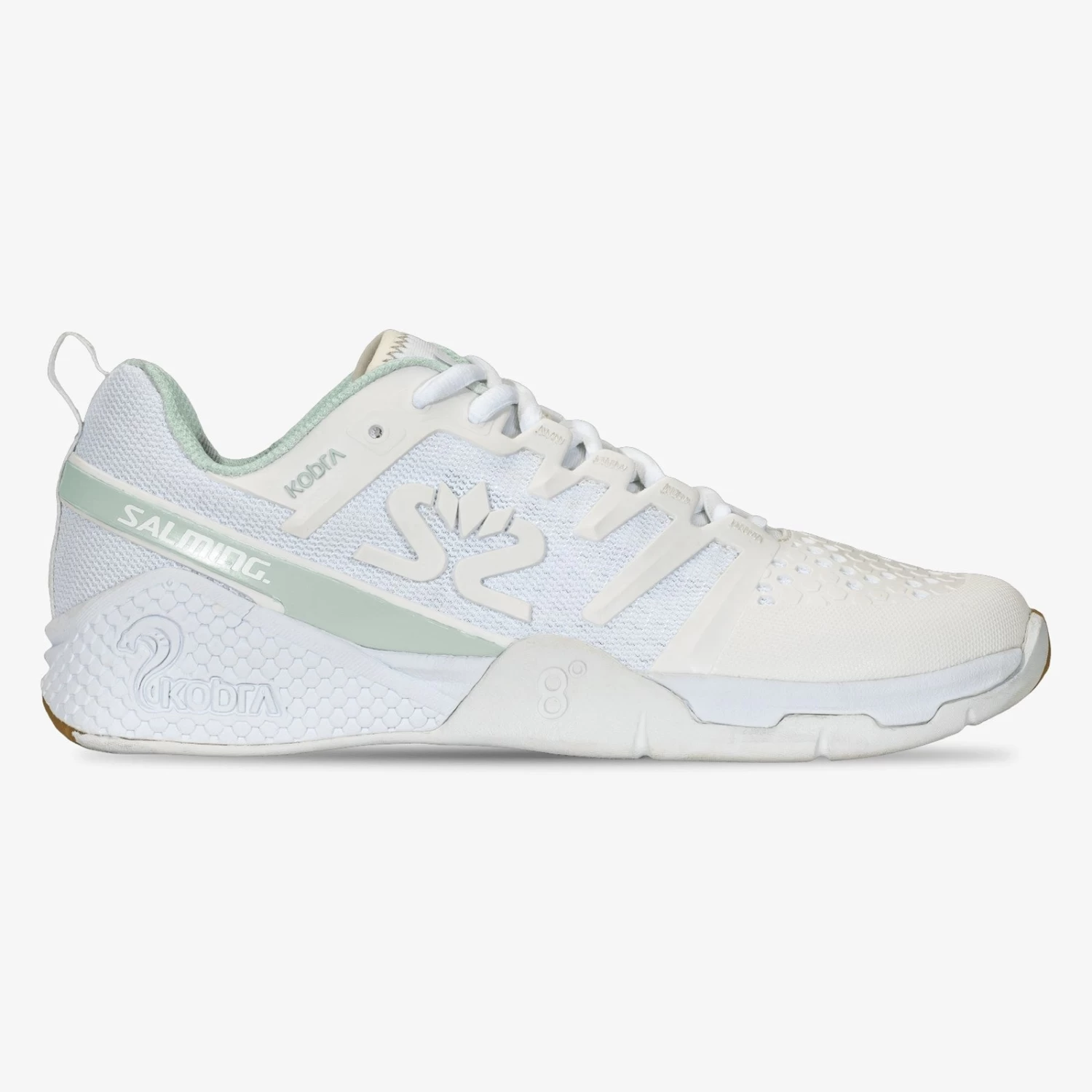 Salming Kobra 3 Women's Indoor Court Shoe (White/Pale Blue) 3 Salming Kobra 3 Women's Indoor Court Shoe (White/Pale Blue)