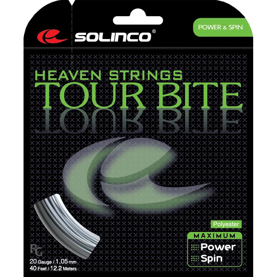 Solinco Tour Bite 20/1.05 Tennis String (Silver) 3 Solinco Tour Bite 20/1.05 Tennis String (Silver)