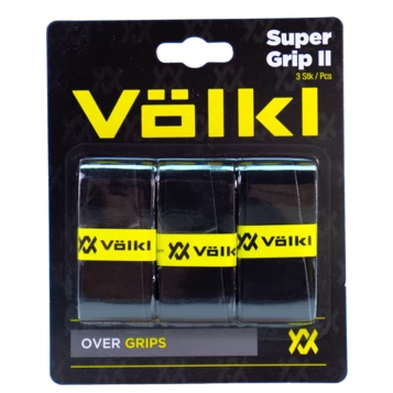 Volkl Super Grip II Overgrip 3 Pack (Black) 3 Volkl Super Grip II Overgrip 3 Pack (Black)