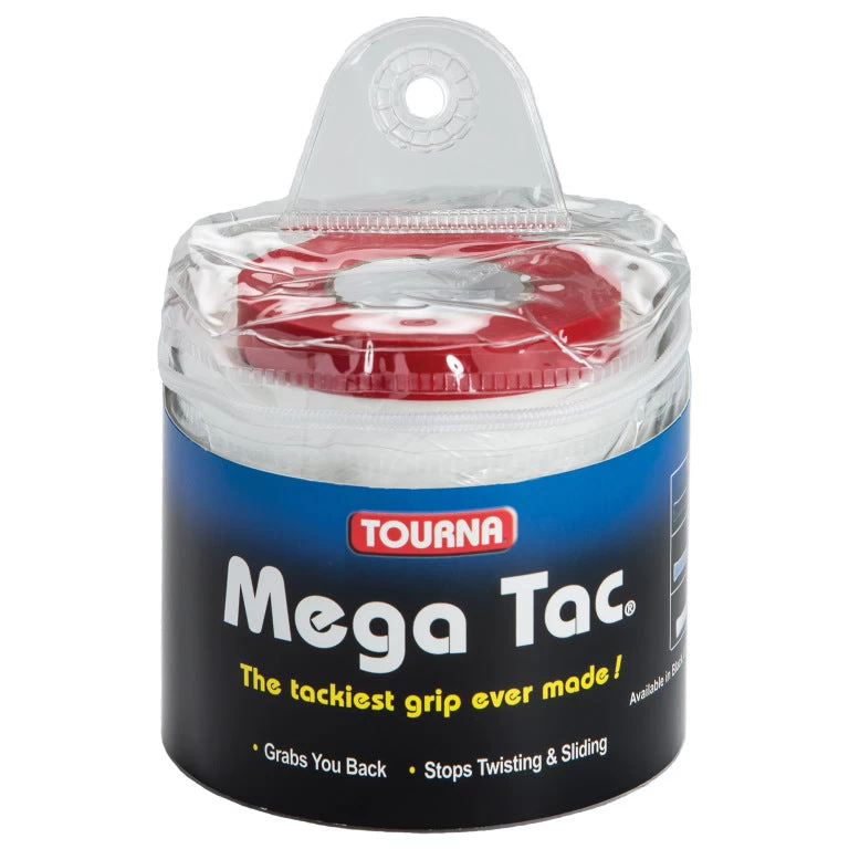 Tourna Mega Tac Overgrip Travel 30 Pack (White) 3 Tourna Mega Tac Overgrip Travel 30 Pack (White)