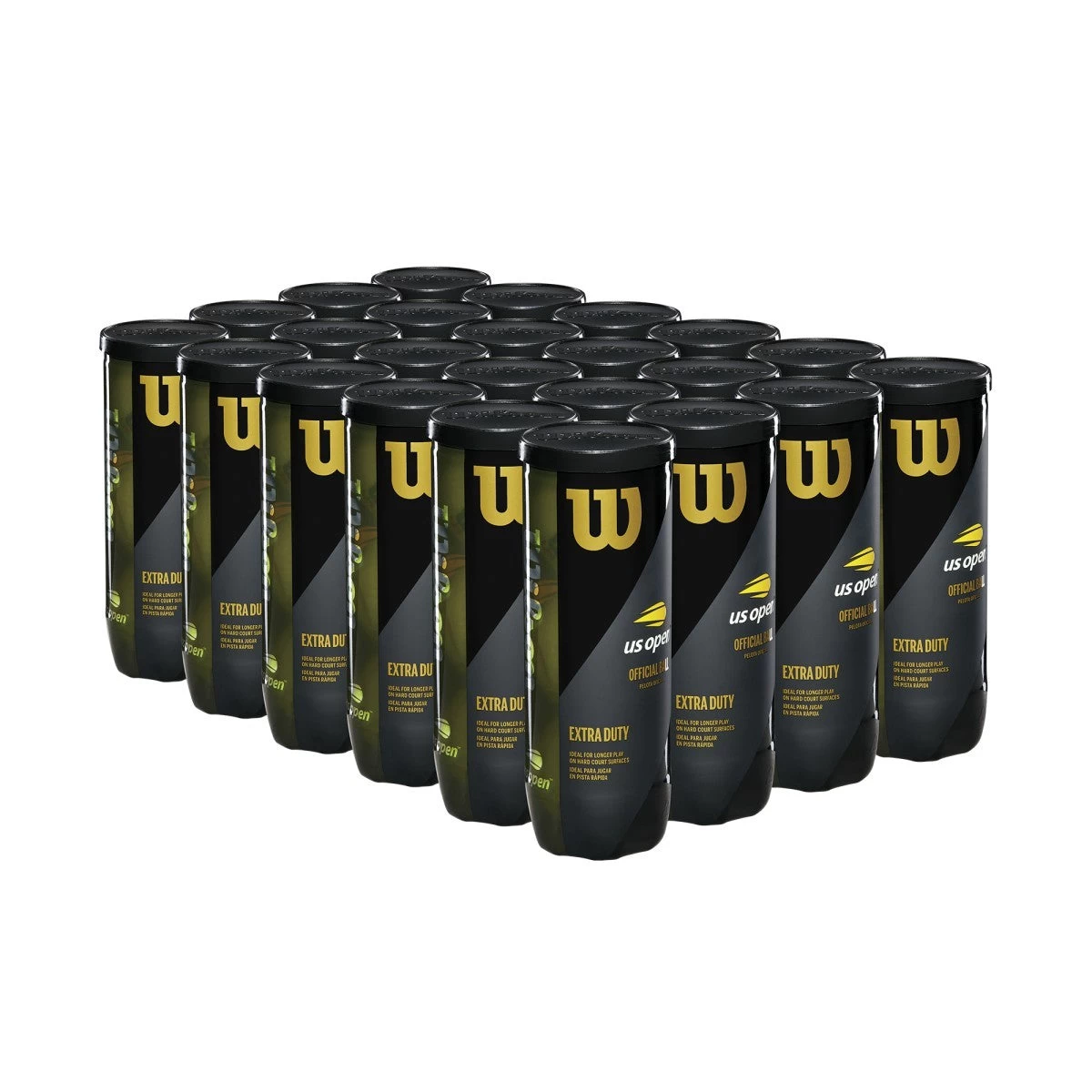 Wilson US Open Extra Duty Tennis Balls - 24 Can Case 4 Wilson US Open Extra Duty Tennis Balls - 24 Can Case - Image 2
