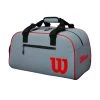 Wilson Clash Small Duffel Bag (Grey/Black/Infrared) 1 Wilson Clash Small Duffel Bag (Grey/Black/Infrared) -Racquet Equipment Shop WR8002501001 0 CLASH DUFFLE Small BL GY RD
