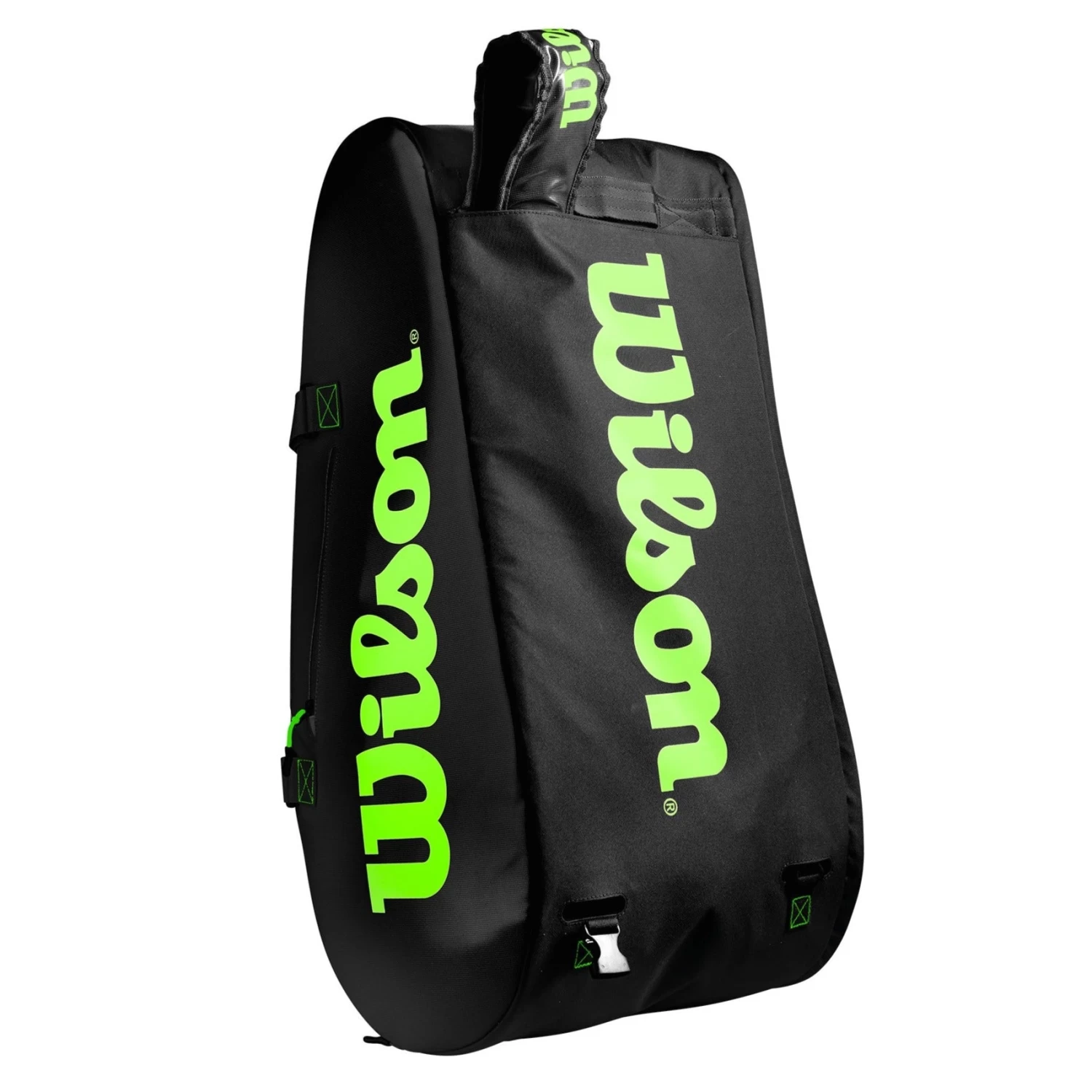 Wilson Super Tour 15 Pack Racquet Bag (Black/Green) 9 Wilson Super Tour 15 Pack Racquet Bag (Black/Green) - Image 7