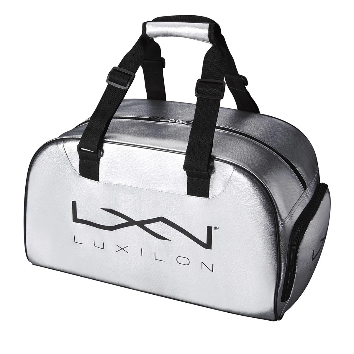 Wilson Luxilon Duffel Bag (Silver/Black) 3 Wilson Luxilon Duffel Bag (Silver/Black)