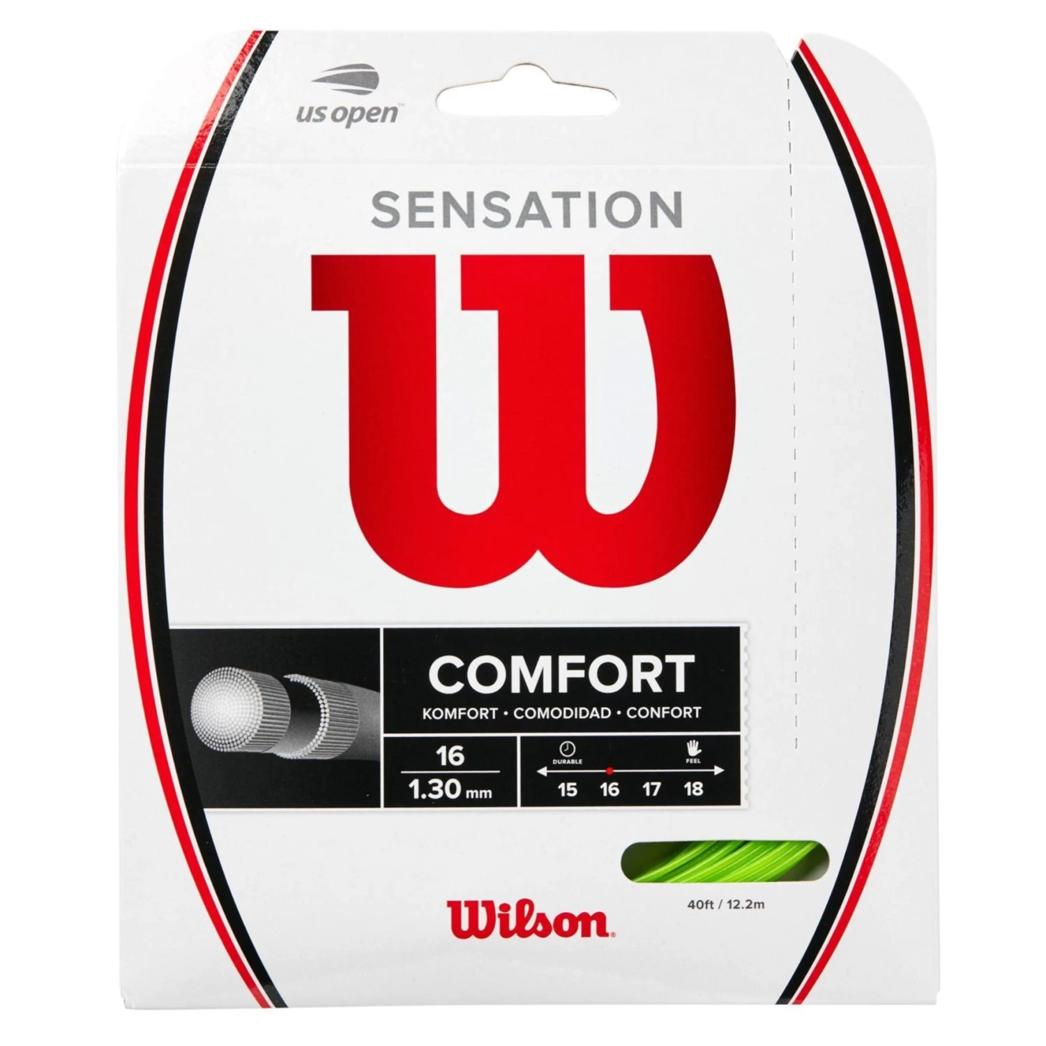 Wilson Sensation 16 Tennis String (Green) 3 Wilson Sensation 16 Tennis String (Green)
