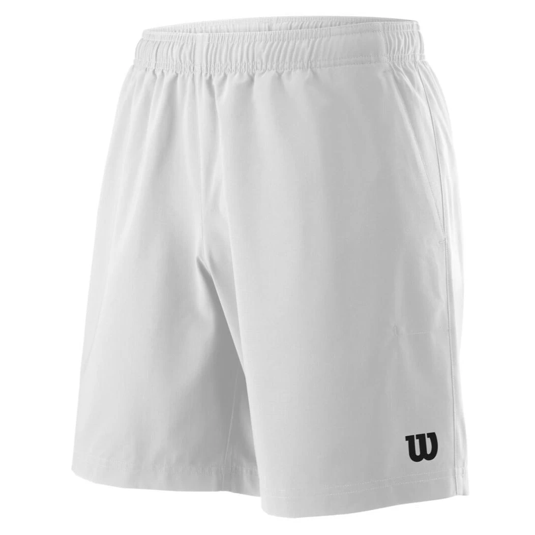 Wilson Men's Team 8" Shorts (White) 3 Wilson Men's Team 8" Shorts (White)