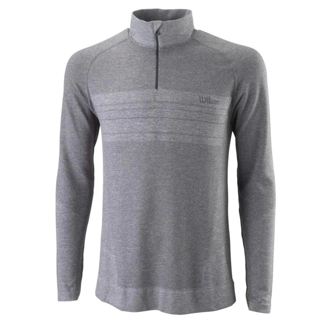 Wilson Men's Seamless 1/4 Zip Turbulence (Grey) 3 Wilson Men's Seamless 1/4 Zip Turbulence (Grey)