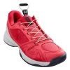 Wilson Rush Pro QL Junior Tennis Shoe (White/Pink) 1 Wilson Rush Pro QL Junior Tennis Shoe (White/Pink) -Racquet Equipment Shop WRS324980 Jr Rush Pro QL ParadisePink White Barberry Hero