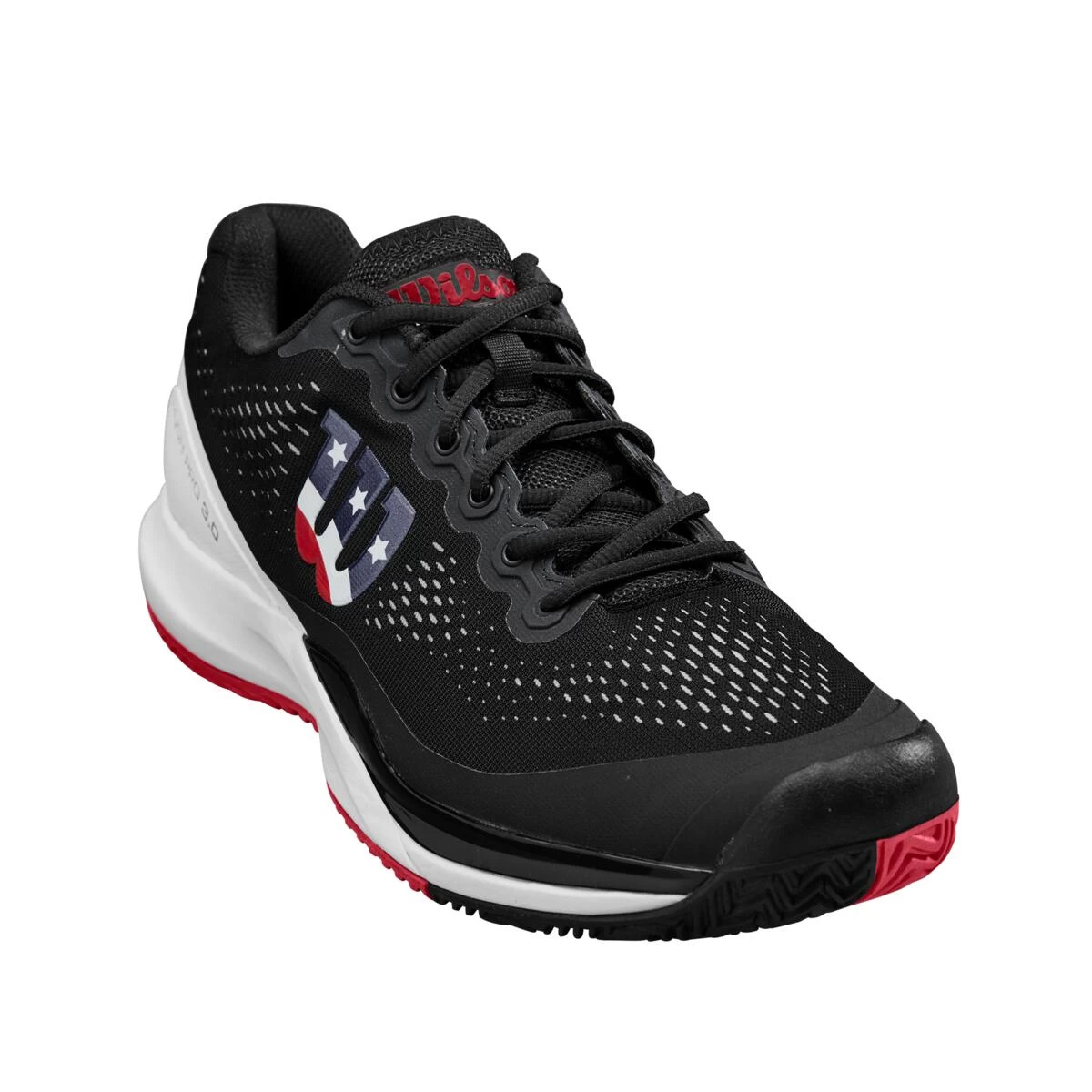 Wilson Rush Pro 3.0 Men's Pickleball Shoe (Black/White/Red) 3 Wilson Rush Pro 3.0 Men's Pickleball Shoe (Black/White/Red)