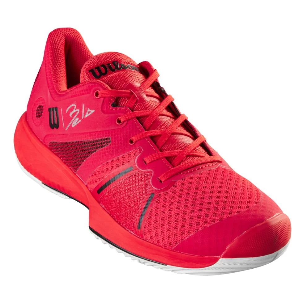 Wilson Bela Pro Men's Tennis Shoe Poppy Red/White/Black 9 - Sample 3 Wilson Bela Pro Men's Tennis Shoe Poppy Red/White/Black 9 - Sample