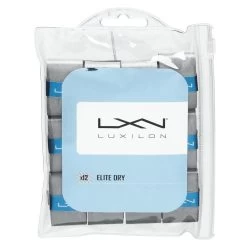 Luxilon Elite Dry Overgrip 12 Pack (Grey)