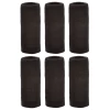 Tourna Wrist Towel 6" Extra Wide Wristband (6/Pack, Black) 2 Tourna Wrist Towel 6" Extra Wide Wristband (6/Pack, Black) -Racquet Equipment Shop WTL 6 BK bulk