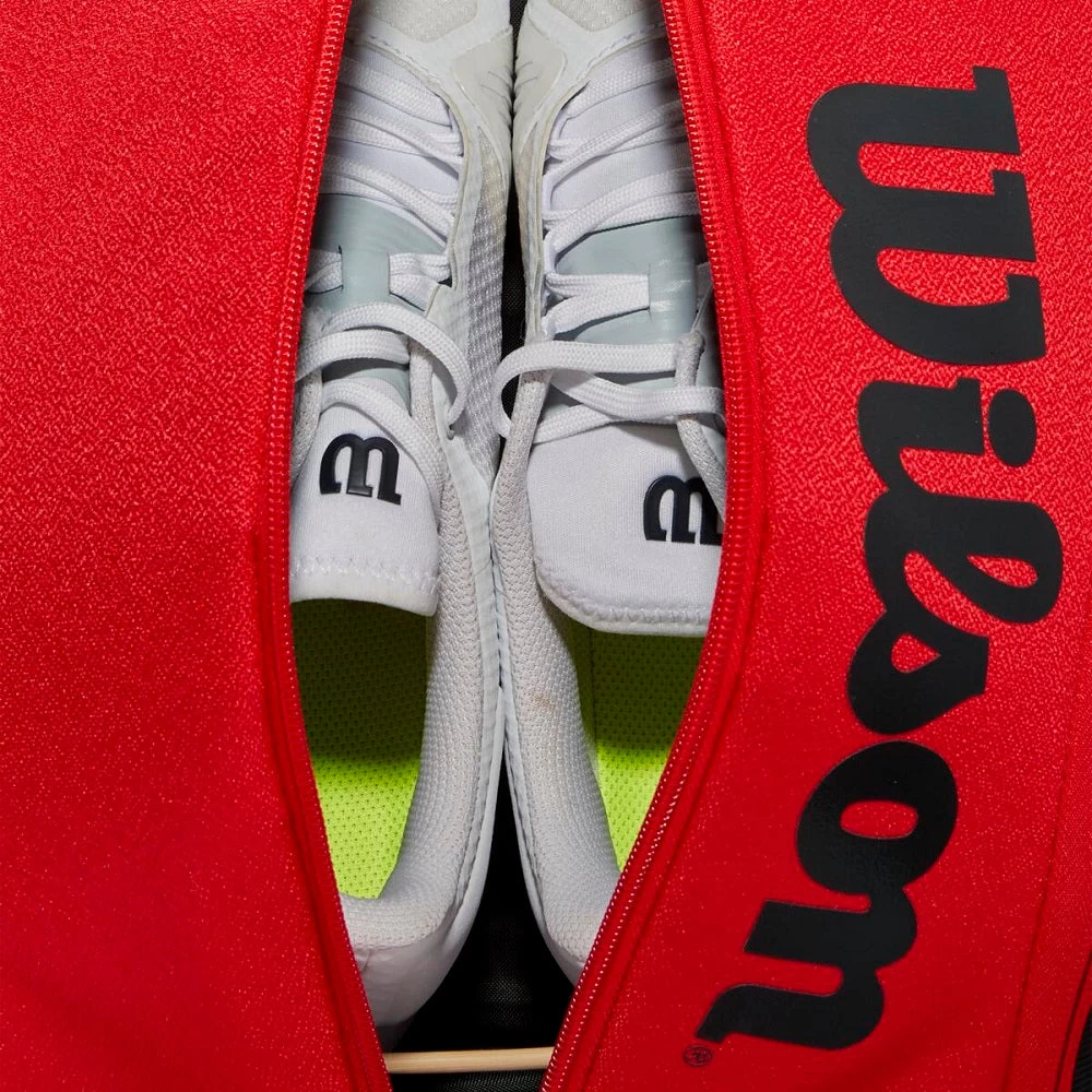 Wilson RF DNA Backpack Racquet Bag (Red/Black) 6 Wilson RF DNA Backpack Racquet Bag (Red/Black) - Image 4