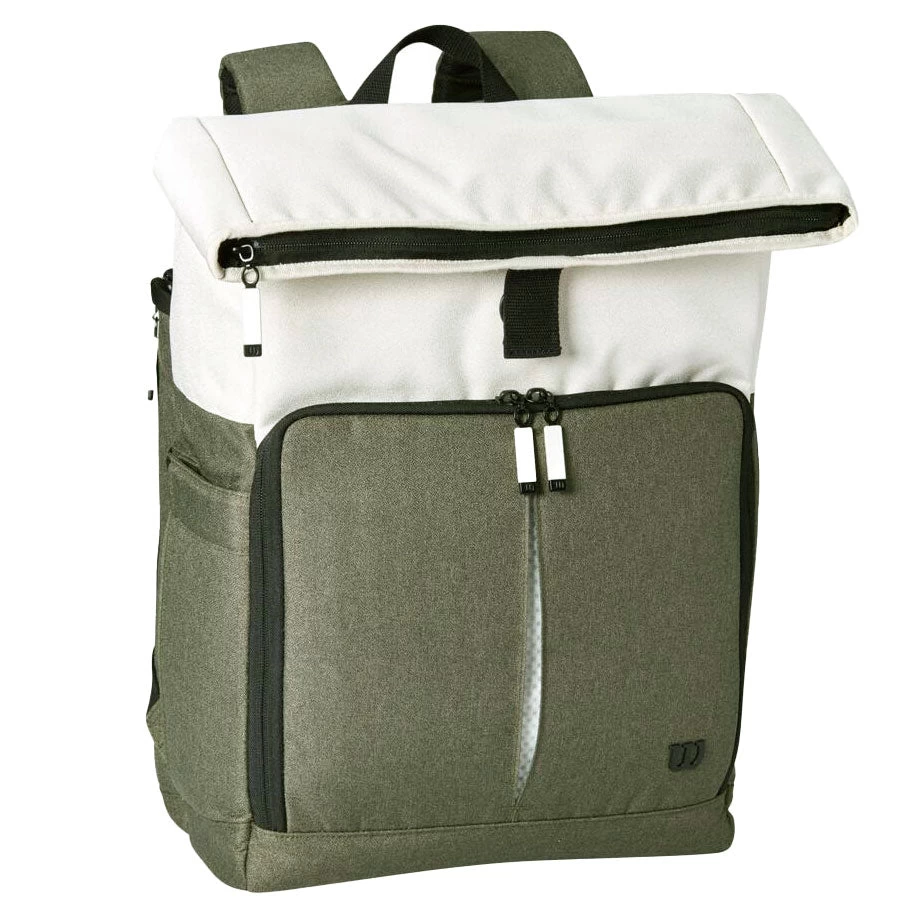 Wilson Women's Backpack Racquet Bag (Cream/Black/Forest) 3 Wilson Women's Backpack Racquet Bag (Cream/Black/Forest)
