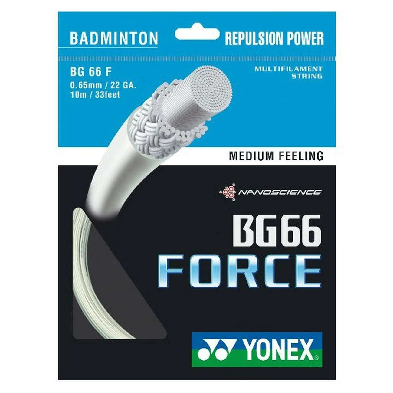 Yonex BG 66 Force Badminton String (White) 3 Yonex BG 66 Force Badminton String (White)