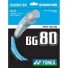 Yonex BG 80 Badminton String (Sky Blue) 1 Yonex BG 80 Badminton String (Sky Blue) -Racquet Equipment Shop Yonex BG 80 Badminton String Sky Blue