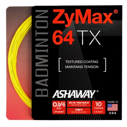 Ashaway ZyMax 64 TX Badminton String (Optic Yellow) 3 Ashaway ZyMax 64 TX Badminton String (Optic Yellow)