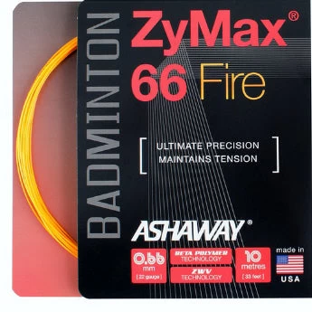 Ashaway ZyMax 66 Fire Badminton String (Orange) 3 Ashaway ZyMax 66 Fire Badminton String (Orange)
