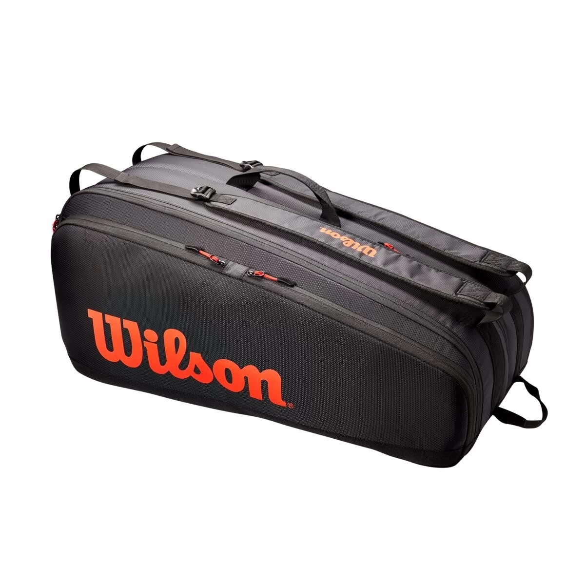 Wilson Tour 12 Pack Racquet Bag (Black/Red) 4 Wilson Tour 12 Pack Racquet Bag (Black/Red) - Image 2