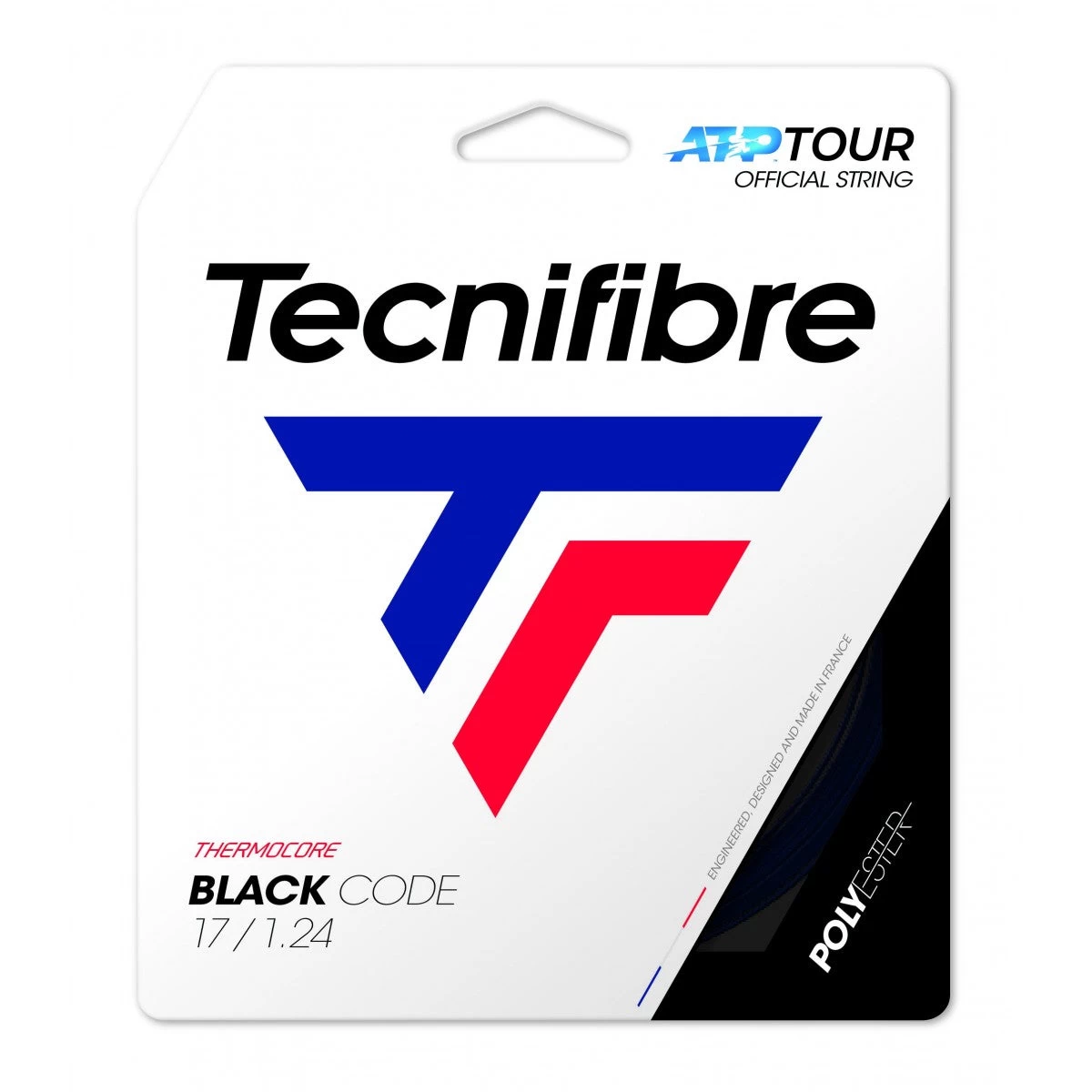 Tecnifibre Black Code 18/1.20 Tennis String (Black) 3 Tecnifibre Black Code 18/1.20 Tennis String (Black)