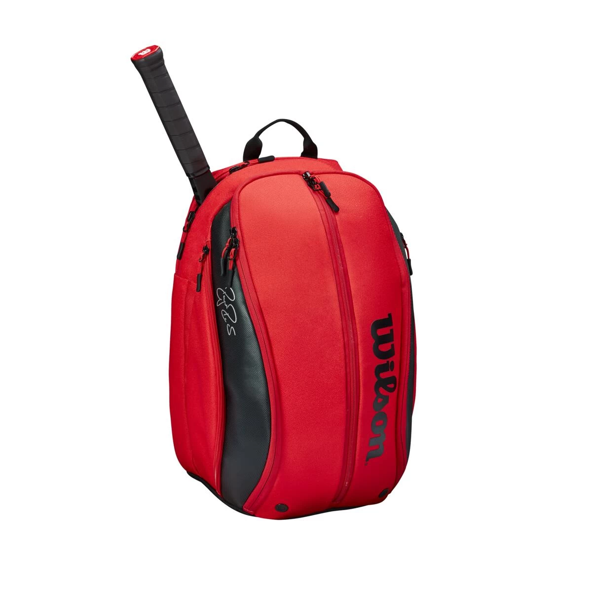 Wilson RF DNA Backpack Racquet Bag (Red/Black) 4 Wilson RF DNA Backpack Racquet Bag (Red/Black) - Image 2