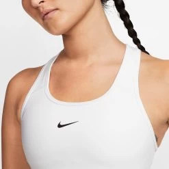 Nike Women's Dri-FIT Swoosh Medium Support 1 Piece Pad Sports Bra (White/Black) 9 Nike Women's Dri-FIT Swoosh Medium Support 1 Piece Pad Sports Bra (White/Black) -Racquet Equipment Shop dri fit swoosh support 1 piece pad sports bra mx9N8j 413f4291 747b 404b 90a3 3ccd5b532ce2