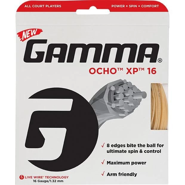 Gamma Ocho XP 16/1.32 Tennis String (Natural) 3 Gamma Ocho XP 16/1.32 Tennis String (Natural)