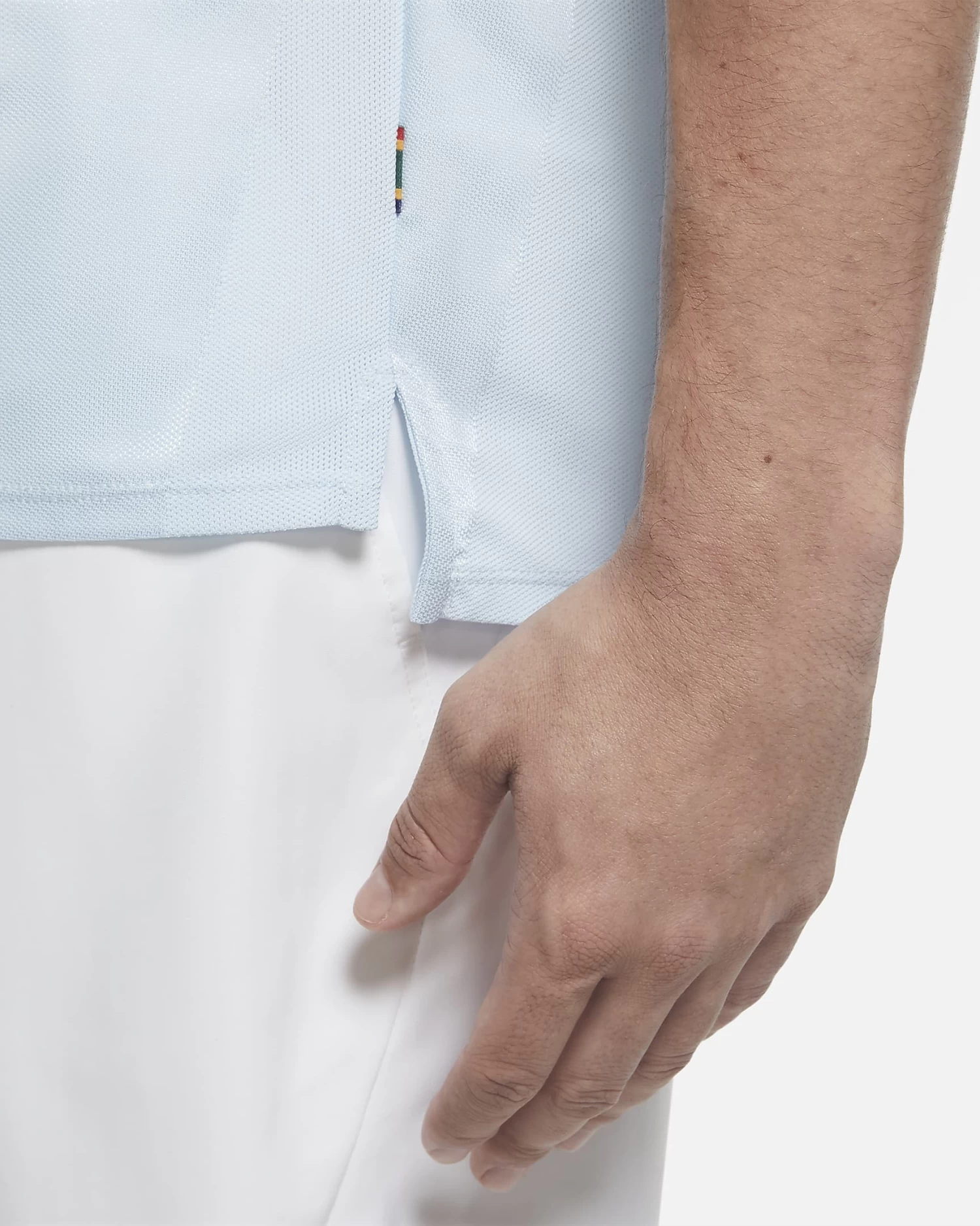 Nike Men's Court Breathe Slam Top (Light Blue) 5 Nike Men's Court Breathe Slam Top (Light Blue) - Image 3