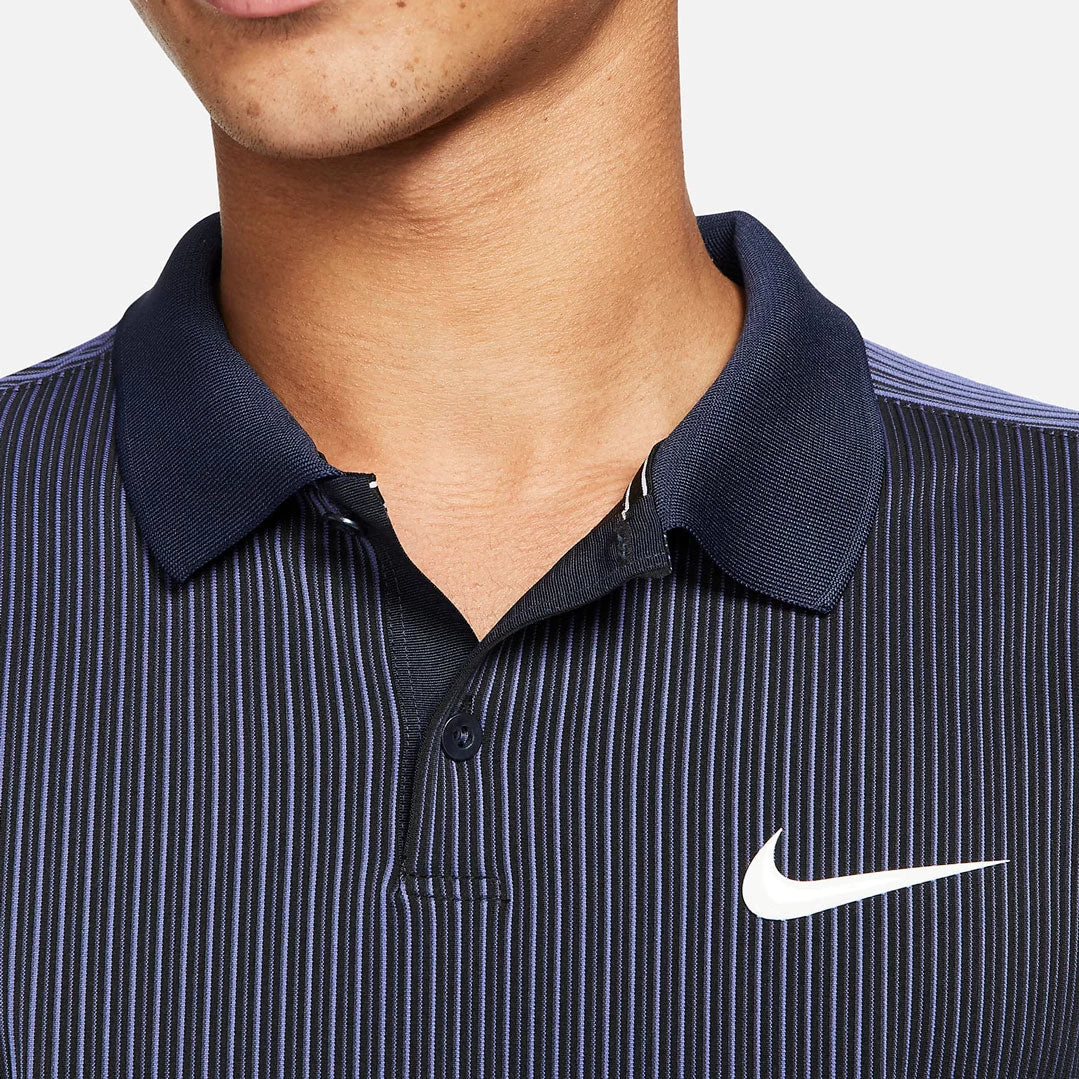Nike Men's Dri-FIT Advantage Slam Polo (Obsidian/White) 5 Nike Men's Dri-FIT Advantage Slam Polo (Obsidian/White) - Image 3