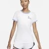 Nike Women's Dri-FIT Ringer NYC Top (White/Aluminum) 1 Nike Women's Dri-FIT Ringer NYC Top (White/Aluminum) -Racquet Equipment Shop nikecourt dri fit tennis t shirt fkMX3N